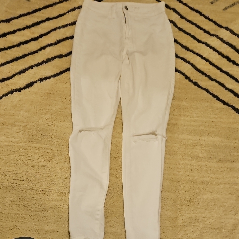American Eagle Outfitters White Supe High Riser Stretch Jeggings Jeans